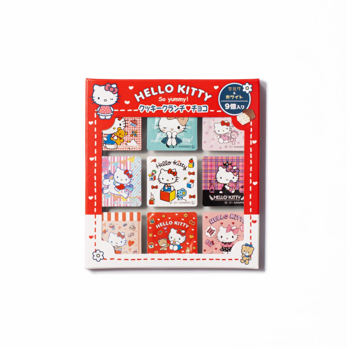 ハローキティクッキークランチチョコ (ミルク＆ホワイト) 9個入01