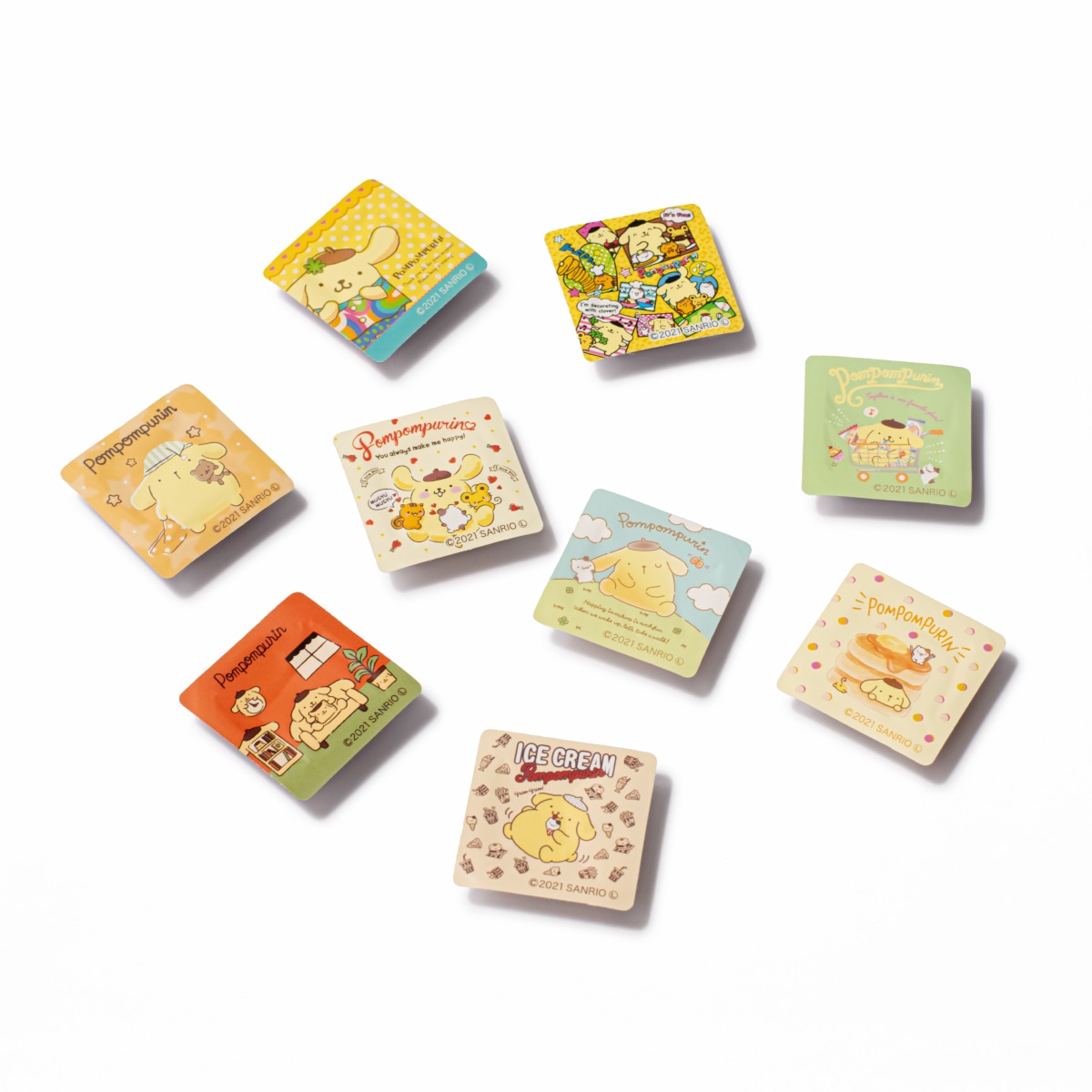 ポムポムプリンクッキークランチチョコ (ミルク＆カスタード) 9個入