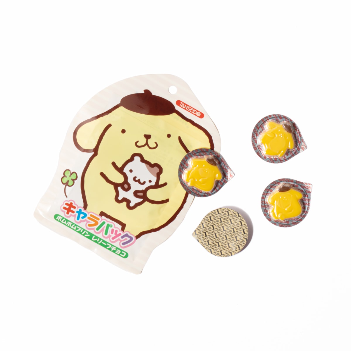キャラパック　ポムポムプリンレリーフチョコ01