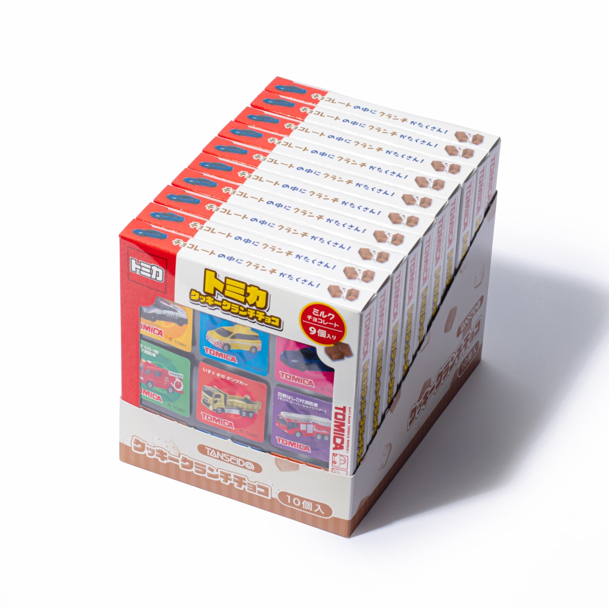 トミカクッキークランチチョコ (ミルク) 9個入04