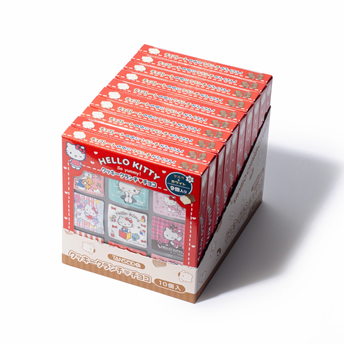 ハローキティクッキークランチチョコ (ミルク＆ホワイト) 9個入05