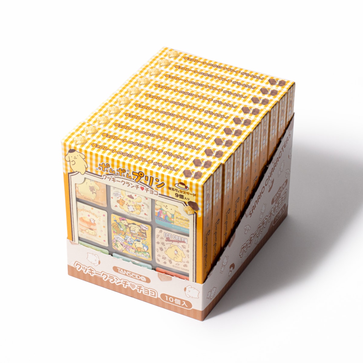 ポムポムプリンクッキークランチチョコ (ミルク＆カスタード) 9個入05
