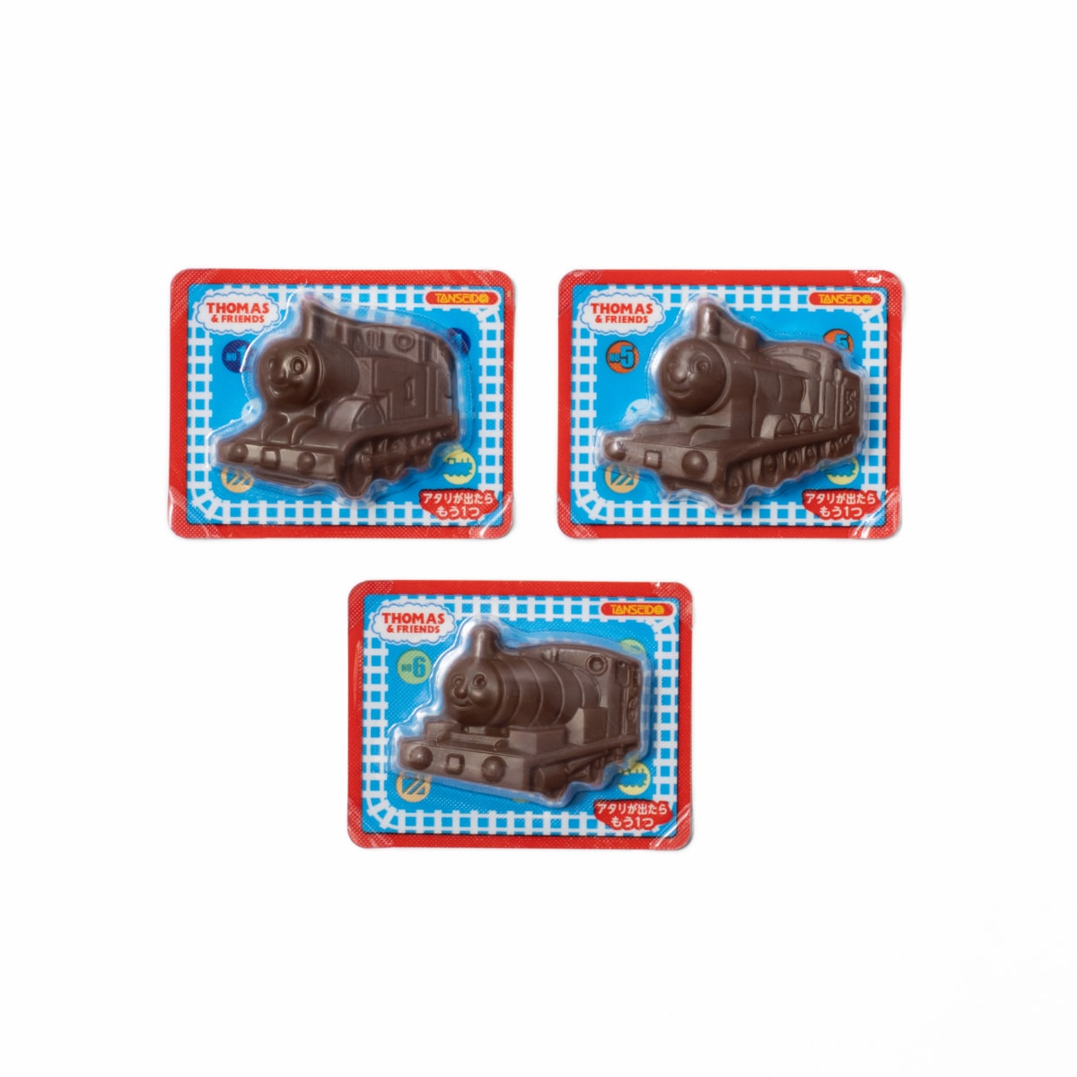 きかんしゃトーマスレリーフチョコ | 駄菓子の丹生堂本舗