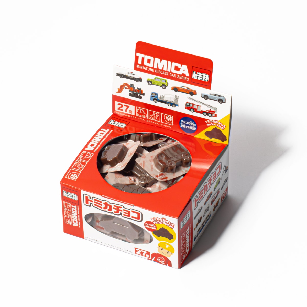 トミカチョコ(クランチパフ入り) 27個入 | 駄菓子の丹生堂本舗