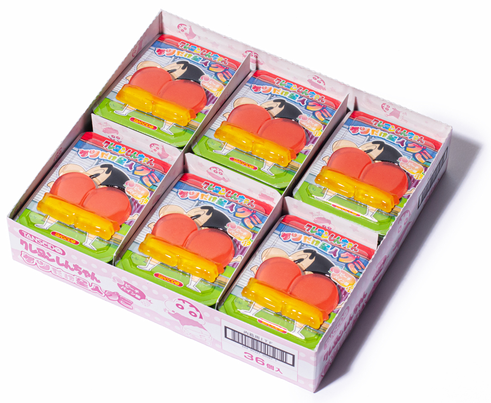 新発売『クレヨンしんちゃん ケツだけ星人グミ ピーチ＆パイン味